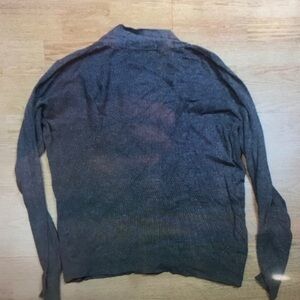 Men's Gray Cardigan Sweater